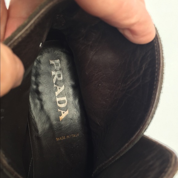 PRADA SUADE ANKLE MEN’S BOOTIES  SIZE 7 USA - Picture 5 of 9